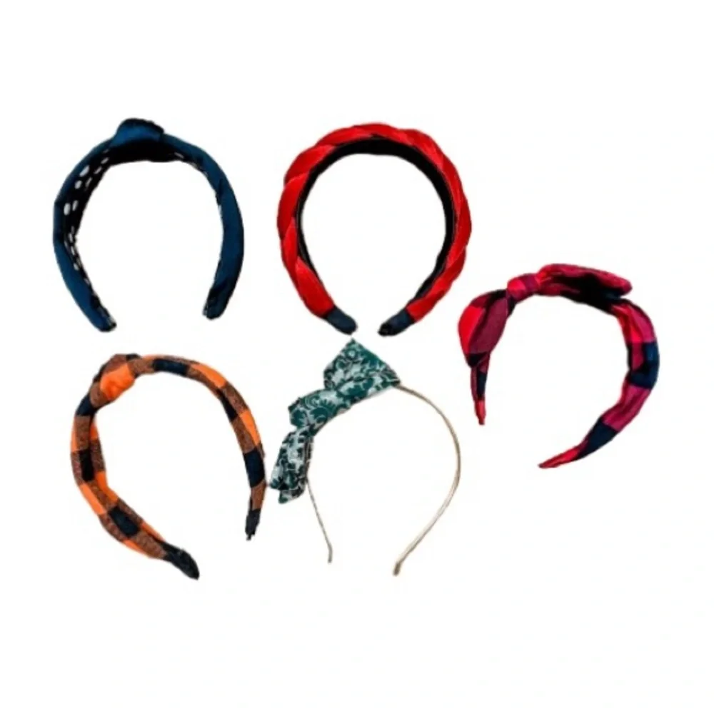 Girls 5-Piece Holiday Headband Bundle Christmas Halloween
